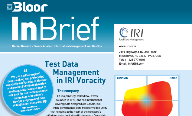 Bloor Research - IRI TDM InBrief