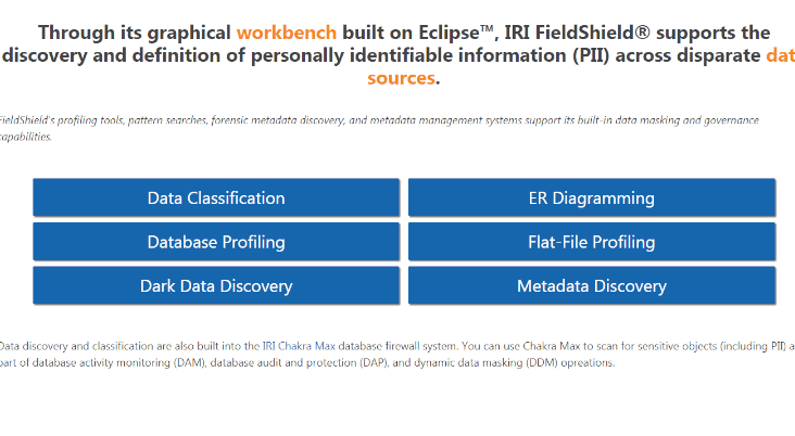 FieldShield Data Discovery Page