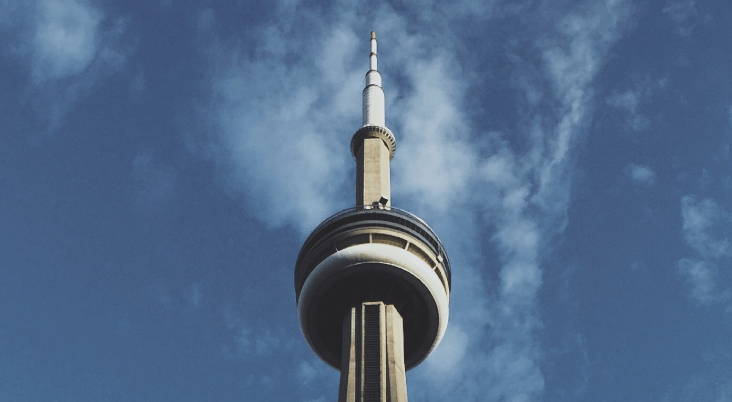 A telecommunications tower