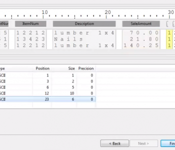 metadata file fixed field length