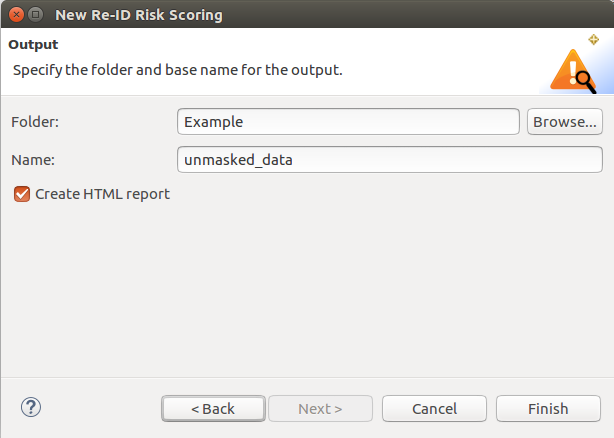 risk scoring output