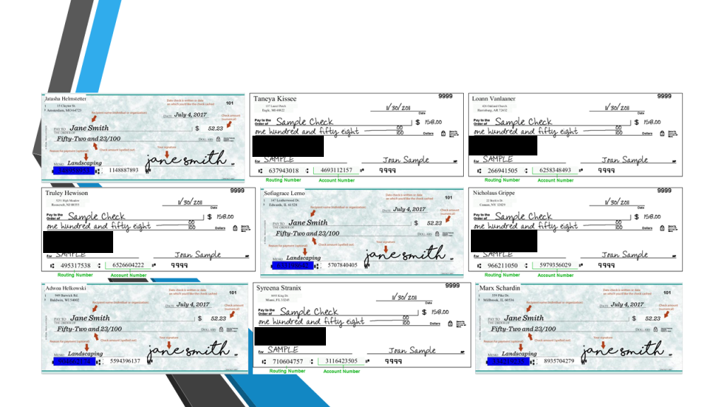 Test Check Copy Generating Test Data in PDF and Image Files - IRI