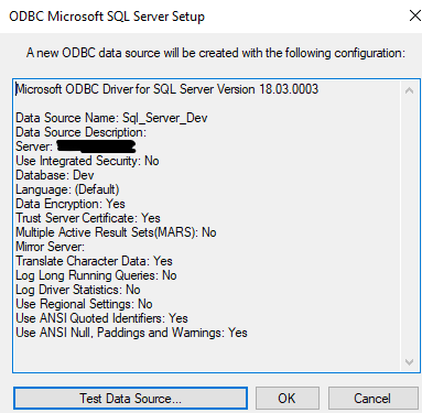 SQL Server SSL Connection - IRI