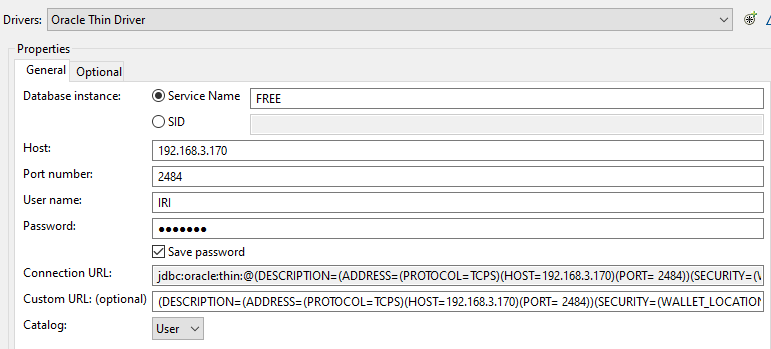Oracle TLS Support - IRI